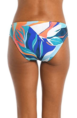 La Blanca Women's Hipster Swimsuit Bottom, Ice Blue//Coastal Palms, 14 - image 2