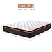 SEZMOONSI 6FT Super King Size Mattress 10.6 Inch, Hybrid Gel Memory Foam Individually Pocket Sprung Medium Firm 7 Zone Orthopedic Mattress Superking Size for Back Pain, 100 Night Home Trial