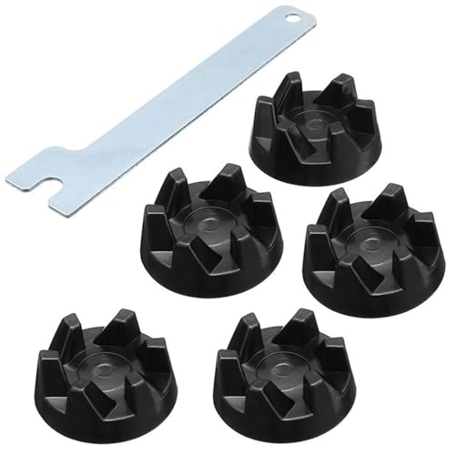 6pcs Drive Wheel and Wrench, Blender Coupler, Blender Rubber Coupler Gear Clutch with Removal Tool, Blender Spares for Kitchenaid 9704230, Compatible with Ksb3 Ksb5 Blender