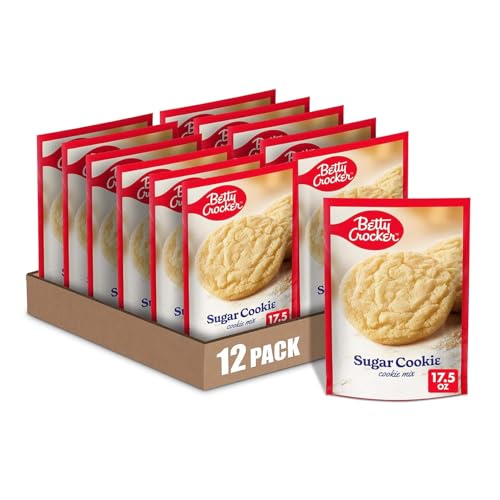 Image of Betty Crocker Sugar Cookies, Cookie Baking Mix, 17.5 oz (Pack of 12)