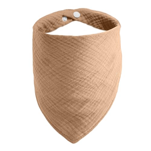 BlissBud Solid Color Dog Scarf - Adjustable Cotton Bandana for Medium Dogs,Coffee,Medium by BlissBud - Used condition - US$8.03