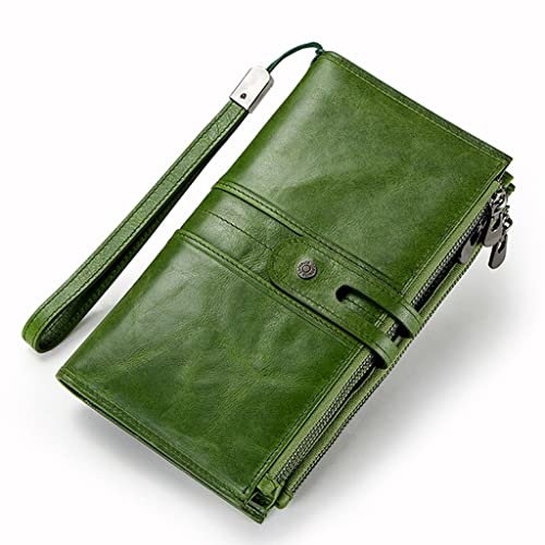 Wallets Zipper Strap Coin Purse Female Long Wallet For Women Hasp Design Card Holder Phone Bag (D,20 * 12 * 3cm)