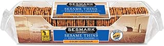 Sesmark Sesame Thins, Colby Cheddar Cheese, 7 Ounce (Pack of 12)