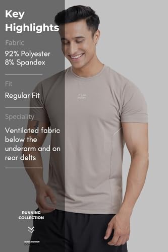 Image of FUAARK Sprint Running Tshirt Sports and Gym Slim Fit Men's T-Shirt