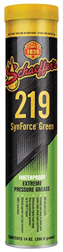 waterproof grease - Schaeffer Manufacturing Co. 02192-029S SynForce Green Extreme Pressure Waterproof Grease NLGI #2, 14 oz.