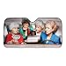 Just Funky Official Golden Girls, Car Window Foldable Rectangle Sunshade/Windshield/Sun Visor, Set of 1, 57 X 28 inch Gift - Auto Sun Shade for Cars, Suv's and Trucks/Sun Shield