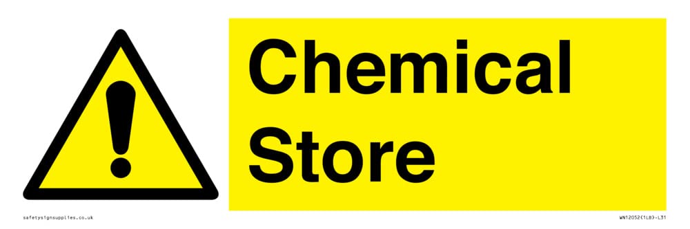 Chemical Store Sign - 300x100mm - L31