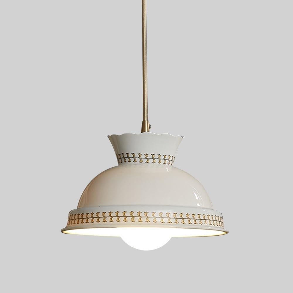 Jadssox Nowoczesna Ceramiczna Lampa Wisząca Z Białej Porcelany Żyrandol