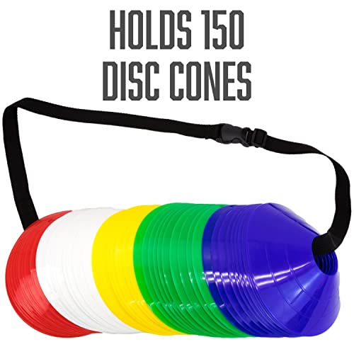 image for Crown Sporting Goods 5-Foot Heavy Duty Sport Cones Carrying Strap: Bla