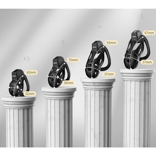 貞操帯コブラ貞操体 貞操ロック 錠付貞操装置コックABS材質貞操ケージ SM 付き3 コック リング 男性用ゲームプレイセックスおもちゃ - 画像5