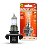 SYLVANIA - H13 SilverStar Ultra - High Performance Halogen Headlight Bulb, High Beam, Low Beam and Fog Replacement Bulb, Brightest Downroad with Whiter Light, Tri-Band Technology (Contains 1 Bulb)