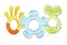 Nuby - Ensemble de Dentition en 3 Étapes - Lot de 3 Anneaux de Dentition pour Bébé - Surfaces Texturées - Compatible avec le Réfrigérateur - 3 mois +