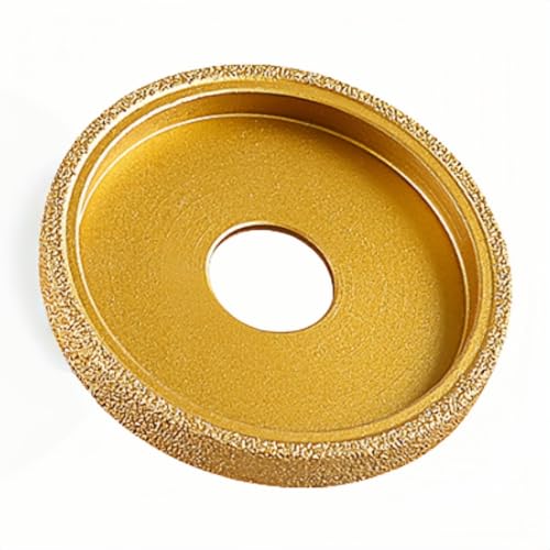 MiJunHD 3inch 75mm Brazed Diamond Grinding Wheel Polishing Disc Stone Edging Wheel for Granite Marble Porcelain Tile Quartz Trimming 1Pc (Parallel Wheels, Thickness 10mm)