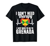 ¿Tiene usted raíces en Granada? ¿O alguien cercano a su corazón pertenece a Granada? Este diseño I Don't Need Therapy, I Need To Go to Grenada es un gran regalo para cualquier persona que quiera visitar Granada o que quiera experimentar la cultura y