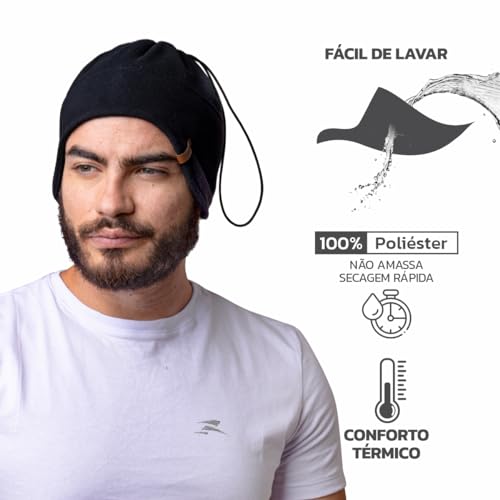 Gorro Faixa Fleece Multiuso 3 em 1 Muvin - Faixa para Pescoço - Protetor de Orelha - Acessório Inver