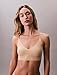 Calvin Klein Invisibles Comfort Lightly Lined Seamless Wireless Triangle Bralette Bra, Bare, Medium