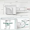 2 Pack 240-Degree Replacement Motion Detector, Adjustable Delay Time & Detection Sensitivity Up to 60 Feet Range, 3 Working Modes Pir Motion Sensor for Security Floodlight, White, UL Listed