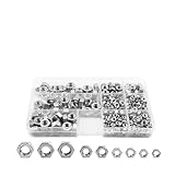Feingewindemuttern-Set, 90-teilig, 300-teilig, M4-M16, Sechskantmuttern aus Edelstahl, metrisches Feingewinde, Sechskantmuttern-Sortiment(M4-M8 300pcs)