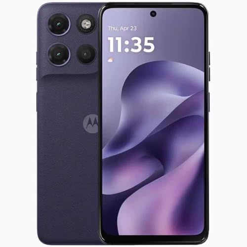Motorola Moto G17 Dual SIM 128GB ROM + 4GB de RAM (GSM solamente, sin CDMA) Smartphone 4G/LTE libre de fábrica (Pantone Evening Blue)   Versión internacional