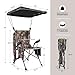 REDCAMP Oversized Hunting Chairs with Canopy for Blinds, Portable Folding Camo Camping Chairs for Adults with Adjustable - Angle Canopy and Hard Arms for Outdoor Use, Camouflage