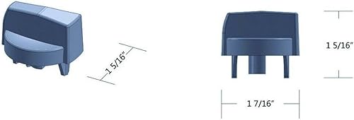 Miniatura 4 de Pomo de control del calentador de AC para Peterbilt HVAC 1987-2011. Incluye modelos 330, 335, 367, 375, 378, 379, 384, 386 y 387 (cromado) (1