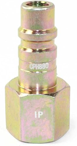 MaxLLTo Enchufe de acoplador de acero industrial de 1/2 pulgada de repuesto x 1/2 pulgada NPT hembra para neumática interestatal CPH880