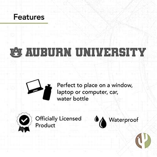 Pegatina Auburn University de vinilo resistente calcomanía NCAA de 15 pulgadas para coche 5
