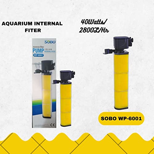 Image of VAYINATO Sobo Wp-6001 Aquarium Internal Filter for Fish Tank, Power : 40W, Flow : 2800L /H, Suitable Upto 4 Feet Tank