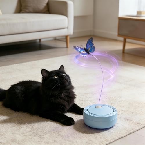 Jouet Teaser Chat Auto Interactif à Capteur Tactile pour Chaton - 4