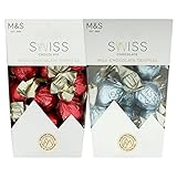 Marks and Spencer M&S Swiss Milk Chocolate Truffles Chocolate Box 205g Bundled with M&S Swiss Dark Chocolate Truffles Box of Chocolate 205g Chocolate Gifts