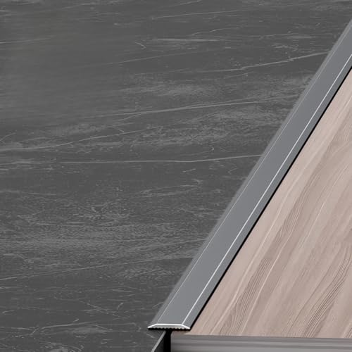 NuoNxuo 3pcs 90cm フロア 見切り 材 フローリング床材 アルミ合金 床 見切り材 幅10mm - 60mm 屋外 屋内 階段エッジプロテクター エッジトリム 防錆 抗酸化 清掃簡単 金属 装飾エッジストリップ(A,幅12mm)