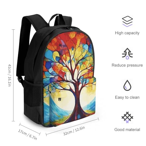 Mochila colorida Tree Of Life para senderismo y viaje miniatura 2