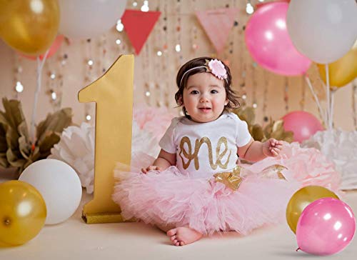 Image of Party Propz Metallic Balloons - Large 51 Pcs, Golden, Pink And White Balloons For Decor | Birthday Decoration Items For Girls, Boys | Metallic Balloons For Decoration | Balloons For Birthday