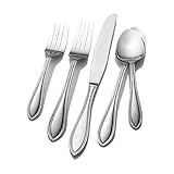 Pfaltzgraff Sapphire Bay 53-Piece Stainless Steel Flatware Set, Service for 8