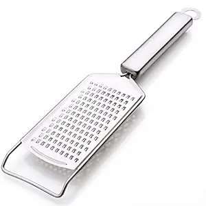 Gopi Stainless Steel Cheese Grater, Dicer - Multipurpose Grater for Cheese, Ginger, Carrot, Coconut and Vegetable Grater for Kitchen, Restaurant (Silver) (SS Grater with Support)