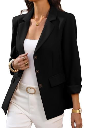 ELLEVEN Womens Blazer Business Casual Suit Jacket Work Office Outfits