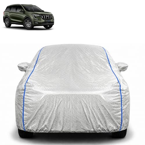 Image of Waterproof Car Cover for Mahindra XUV 700 | All Weather Protection | UV Resistant & Dustproof | Soft Cotton Lining to Prevent Scratches | Triple Stitched with Mirror Pockets & Elastic Hem