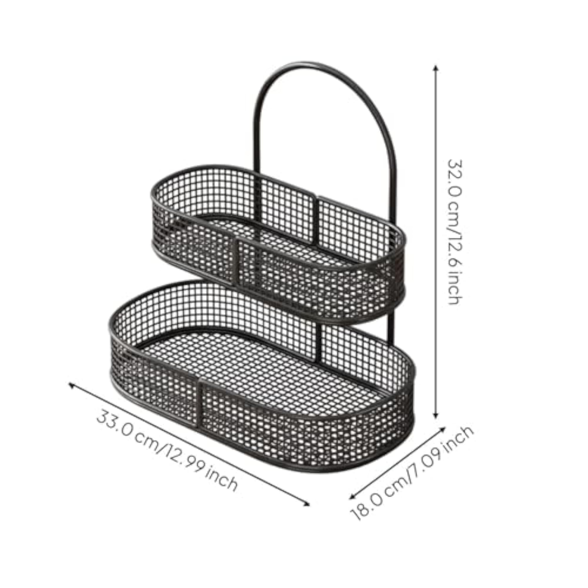 Multi-Compartment Kitchen Storage Organizer, Countertop Rack