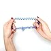 Adecco LLC Pack of 5 Colorful Spring Spiral Wrist Coil Key Chain, Wrist Band Key Ring (single color)