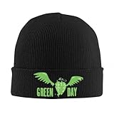 Gorro de Invierno para Hombre Green Days Gorro de Punto para Mujer otoño Invierno para Hombre Acrílico Dookie Hip Hop Album Gorras Casuales Suave Holgado Talla única