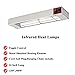 KOUWO 24 Inch Food Heat Lamp Commercial Food Warmer Overhead Strip Warmer 500 Watts with Chain and Us Plug,110v (24