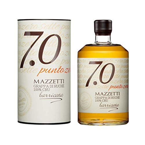Confezione Regalo con GRAPPA di RUCHE' 100% CRU BARRICATA cl 70 | Mazzetti d'Altavilla | Una grappa per intenditori, lungamente invecchiata in barriques, da vitigno Ruché