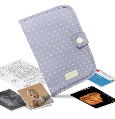 TENDS Protege carnet de sante bebe avec Porte document - Housse pratique pour garder en sécurité documents essentiels- Idéal pour certificats médicaux vaccinations- Cadeau pour nouveaux parents