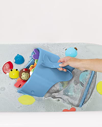 Skip Hop-Bath Toy-Storage, Moby Scoop & Splash, Blue (Discontinued By Manufacturer) #TOP3