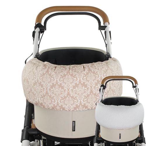 Helen's 夏用 ペットカート あごのせクッション iCOLD 接触冷感 ダマスクベージュ