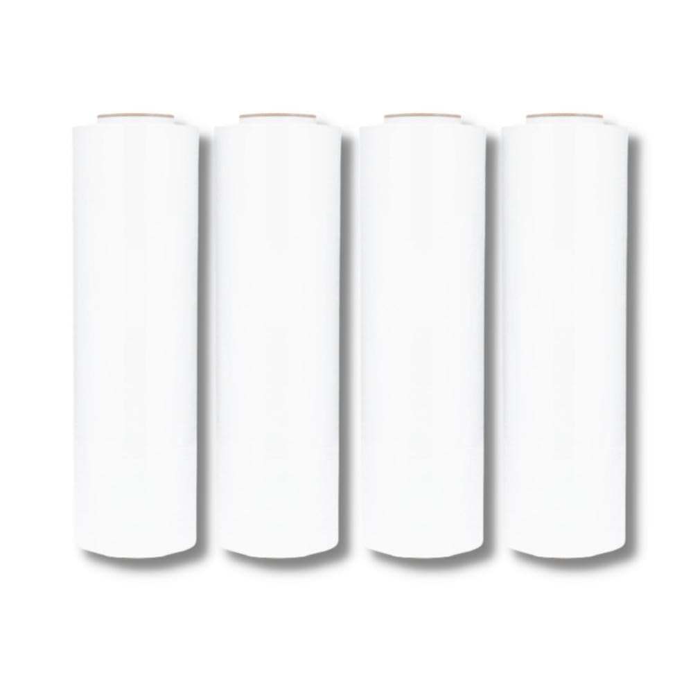 White Stretch Wrap for Moving, 4 Pack of 20 Inch x 1000 Feet, High Cling Moving Stretch wrap, Cast Hand Stretch Film Moving wrap Rolls, Strong Plastic Wrap for Moving Furniture