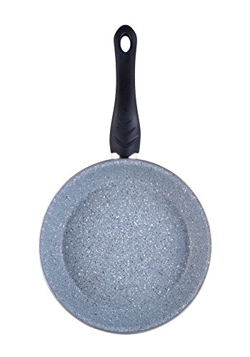 MAGEFESA Dolomiti Sartén 24 cm de acero esmaltado, antiadherente multicapa efecto piedra,...