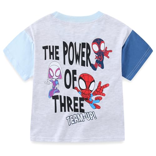 Image of Marvel Spidey and His Amazing Friends Boys Short Sleeve T-Shirt and Shorts Set for Toddlers