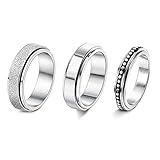 Un pedido incluye 3 estilos diferentes de anillos de ansiedad, y varios estilos le brindan una variedad de opciones de uso diario.