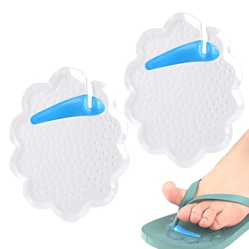 DAWCBVJQ Almohadilla Protectora Para Chanclas Entre Dedos - Protectores Interdigitales Cómodos | Separadores Lavables Autoadhesivos Transparentes Antideslizantes Unisex para Viajes y Actividades al